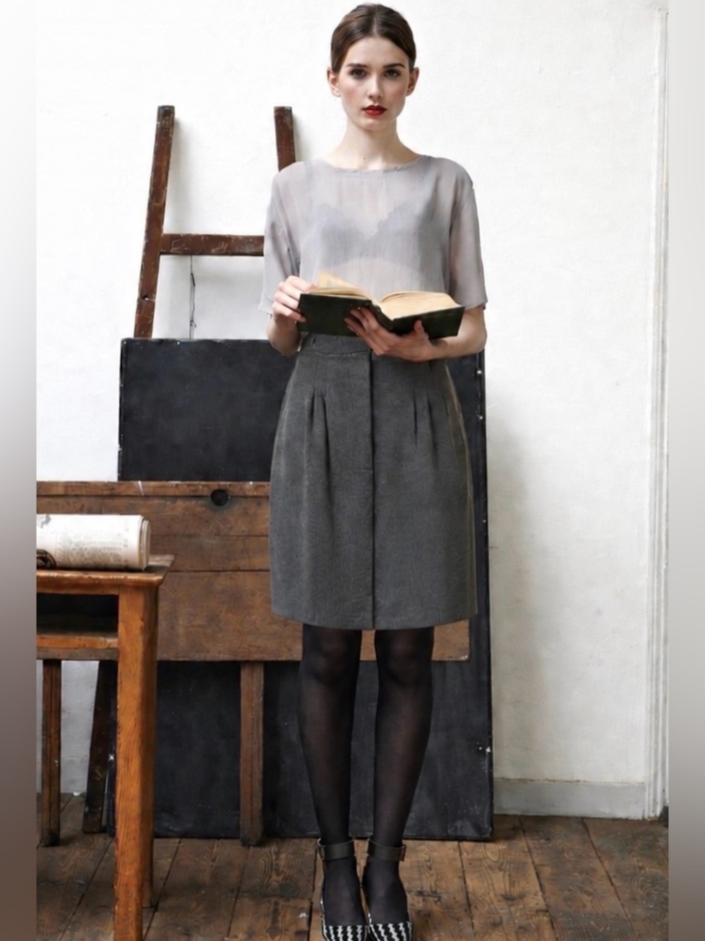 Theory Pleated Skirt